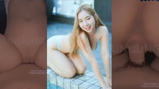 คลิปหลุด   Unijung น้องยูนิจัง ดาวOnlyfansหุ่นอวบแน่นกำลังดีขึ้นโยกควยเอวโครตดีครางซี๊ดซ๊าดได้อารมณ์จัดเย็ดจนหีแฉะหมดแล้ว